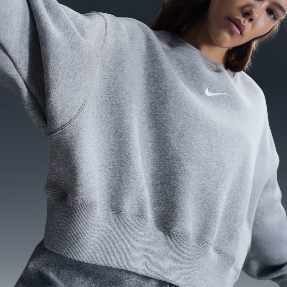 Nike Gray Phoenix Fleece Sweater